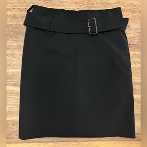 Prada Vintage Black Belted Skirt -size 40